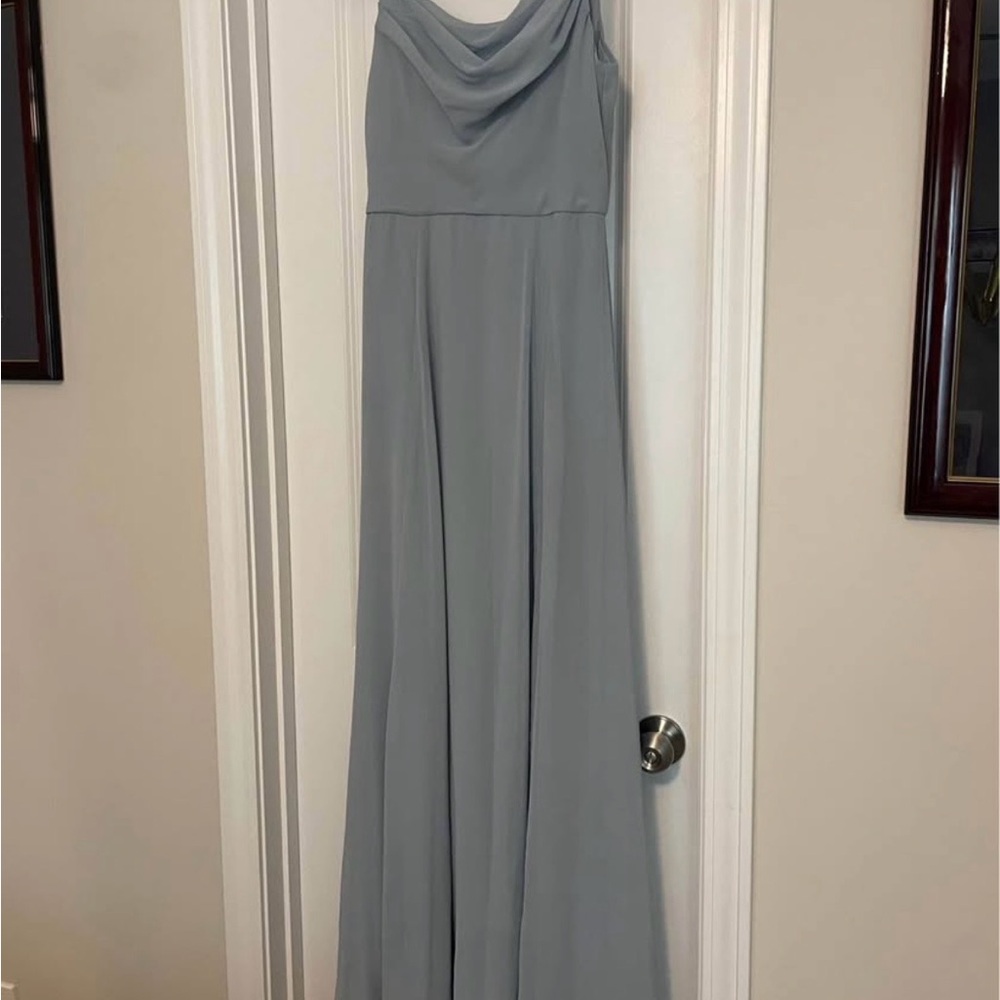 David's Bridal Blue Dress